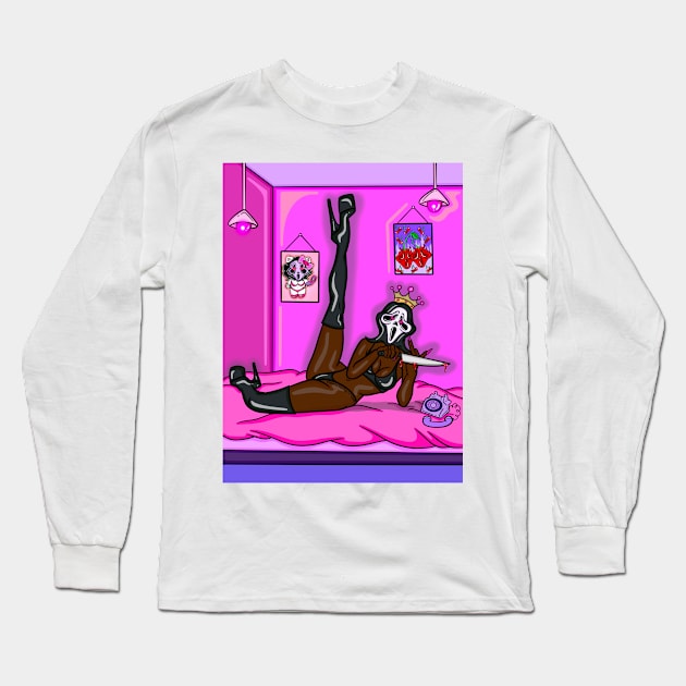 Chillin’ Killin’ Long Sleeve T-Shirt by BreezyArtCollections 